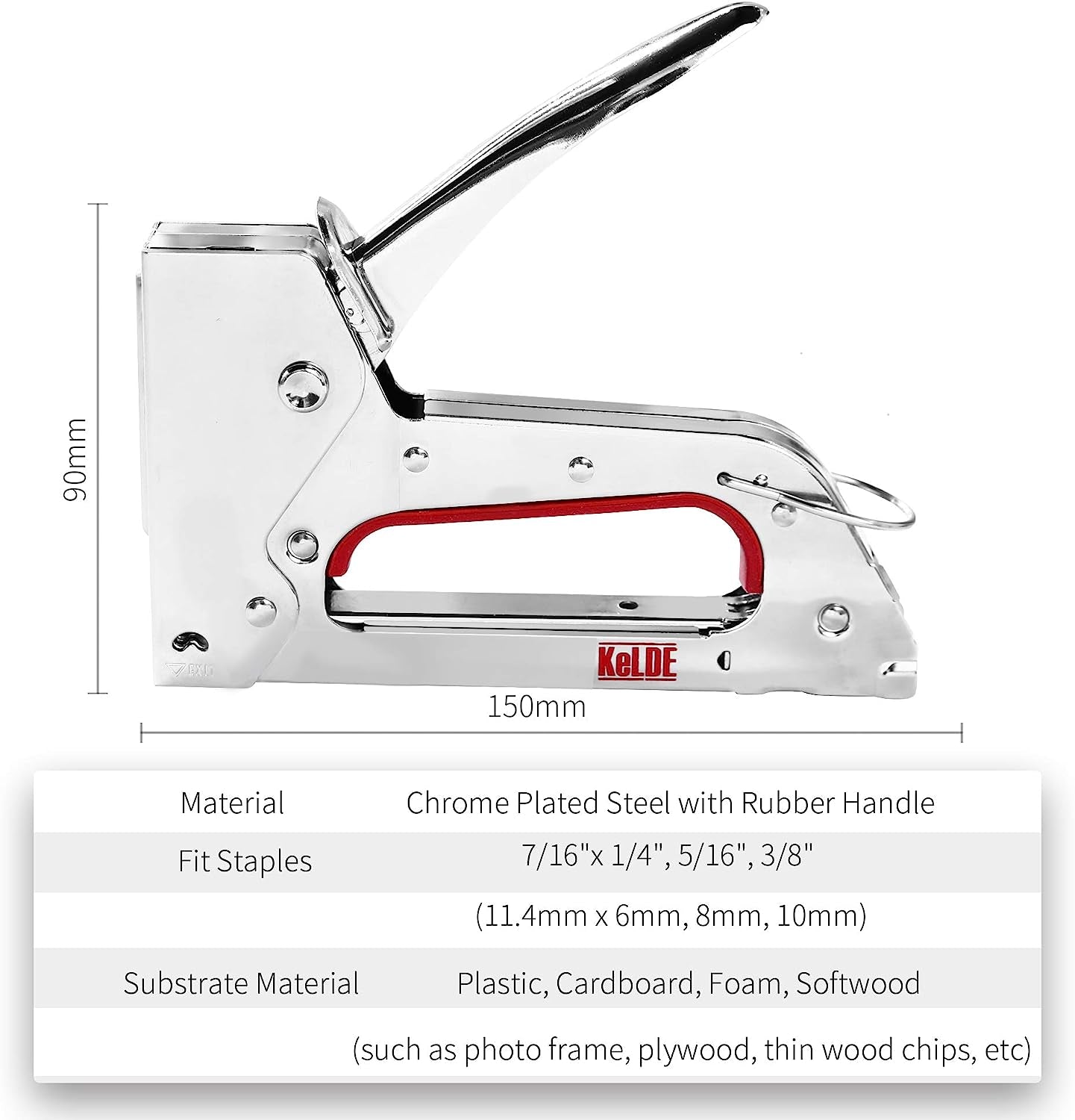 Hand Staple Gun Kit,  Light Stapler Tacker Fit JT21 Staple, Includes 1500Pcs 1/4, 5/16, 3/8 Inch Staples Set for Upholstery, DIY, Furniture, Material Repair, Carpentry