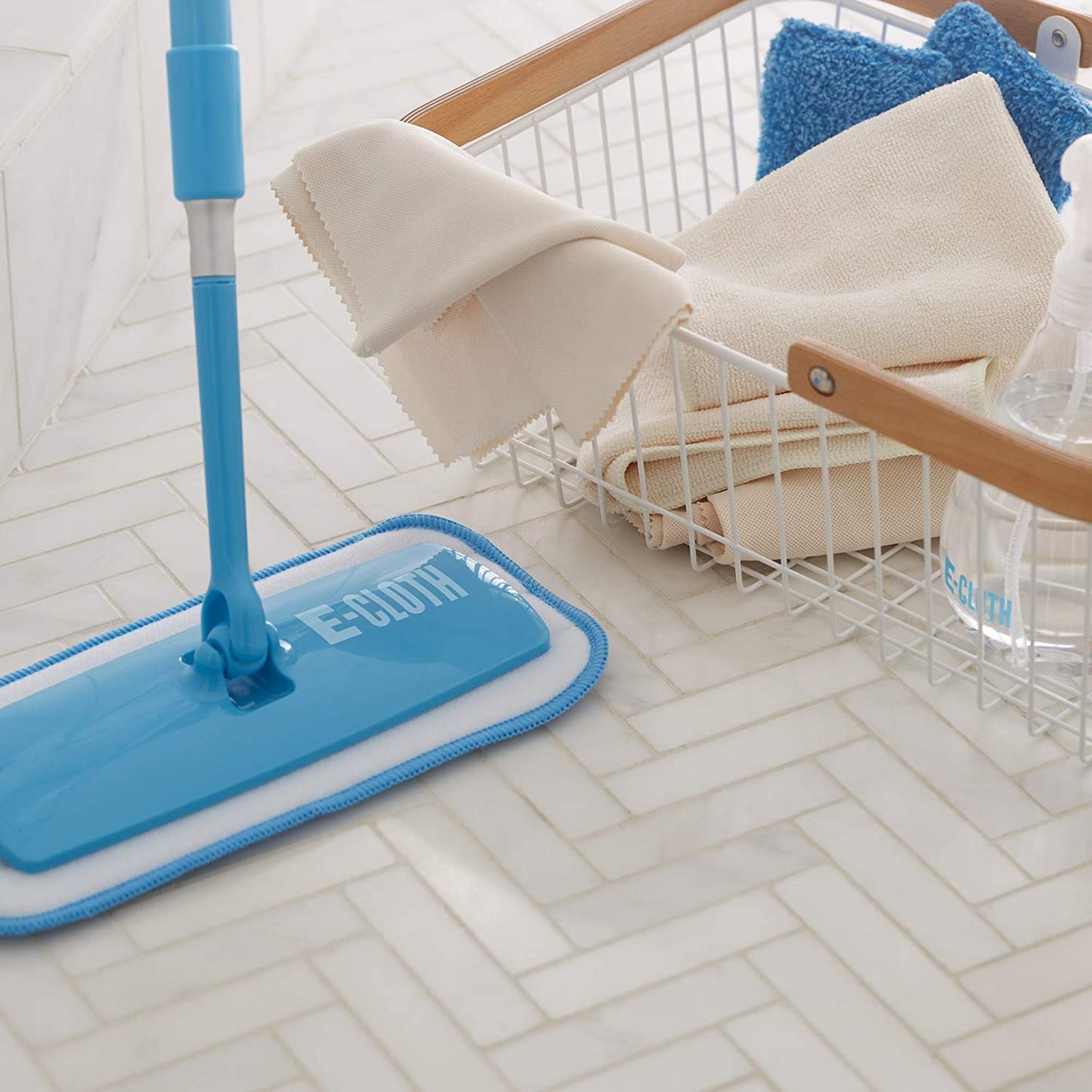 Mini Deep Clean Mop, Premium Microfiber Mops for Floor Cleaning, Great for Hardwood, Laminate, Tile and Stone Flooring, Washable and Reusable, 100 Wash Guarantee, 1 Pack