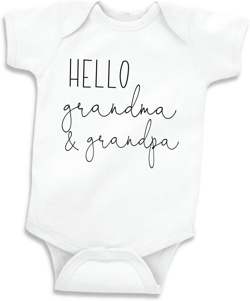 Hello Grandma and Grandpa Pregnancy Announcement Gifts