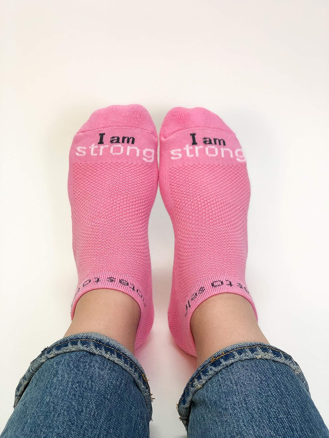 - I Am Strong Socks - Inspirational Socks for Women & Men