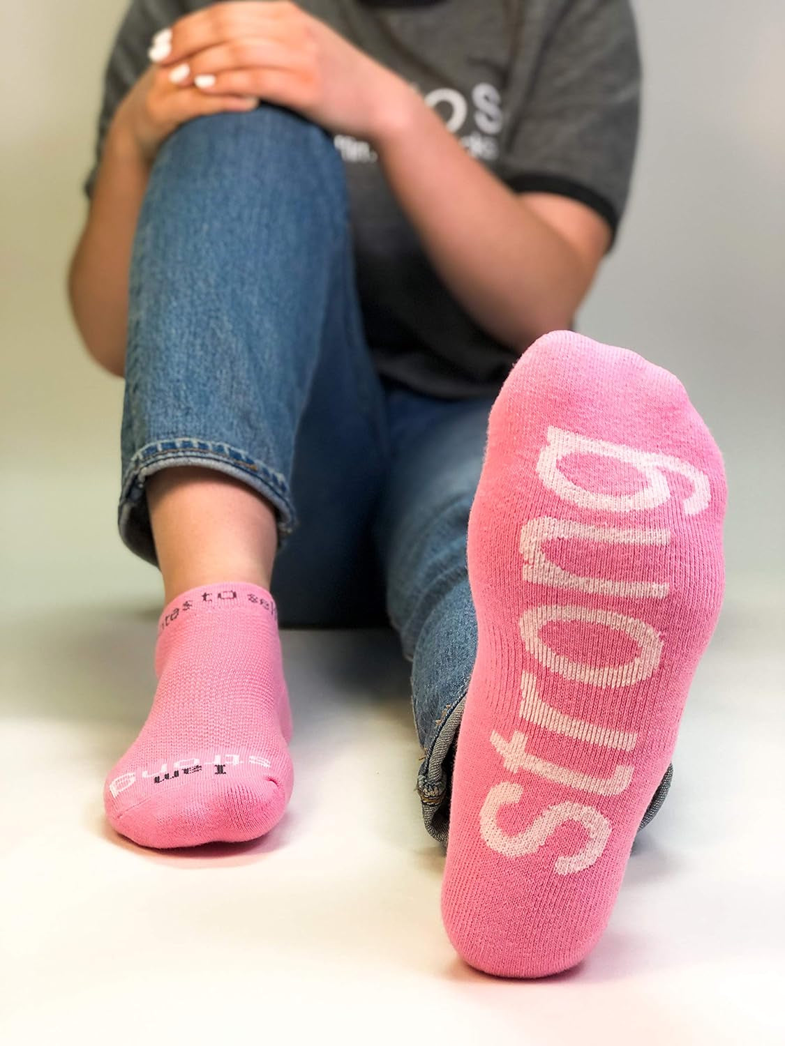 - I Am Strong Socks - Inspirational Socks for Women & Men