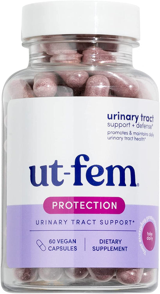 Protection - Urinary Tract Defense for Women, 3-In-1 Daily Defense Formula to Protect Urinary Tract Health, D-Mannose, Cranberry + Hibiscus, Natural Supplement - 60 Vegan Capsules